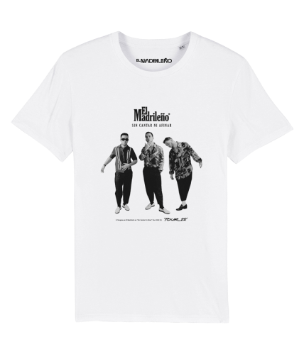 white t-shirt with c tangana photo and text